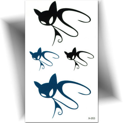 Autocollant de tatouage chat