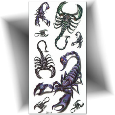 Faux tatouage réaliste scorpion