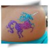 Tatouage pailleté licorne