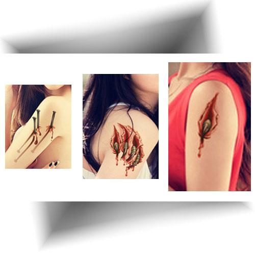 Tatouage-éphémère-réaliste-cicatrices