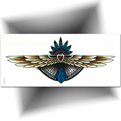 Tatouage plume, grand format pour le dos ou la poitrine