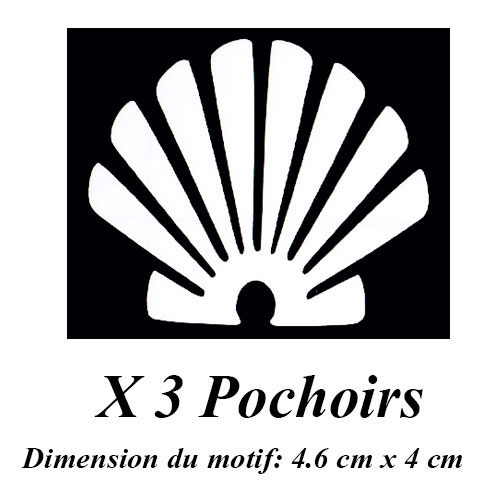 Pochoir adhésif coquillage