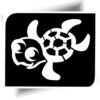 Pochoir tatouage tortue
