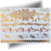 Tatouage bracelet doré élégant