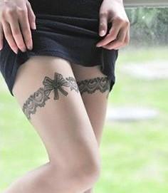 Tatouage éphémère sexy Tattoo temporaire jarretière