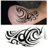 Tatouage-éphémère-tribal-noir