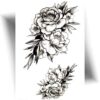Tatouage temporaire body fleurs