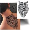 Tatouage temporaire hibou Polynésien