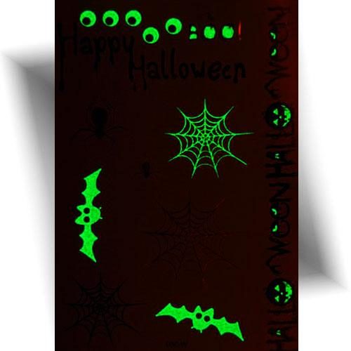 Tatouage-phosphorescent-araignée-Halloween
