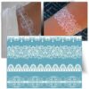 Tatouage bracelet dentelle blanc