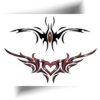 Tatouage éphémère tribal cœur