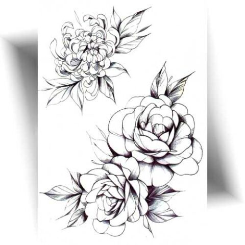 Sitemapcdatahttpsshopinf Inetcomtatouage Pivoine Noir Et Blanc