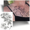 Tatouage temporaire rose