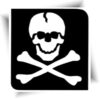 Pochoir drapeau pirate