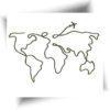 Tatouage jagua - carte du monde