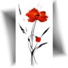 Tatouage éphémère coquelicot
