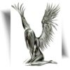 Tatouage ange femme