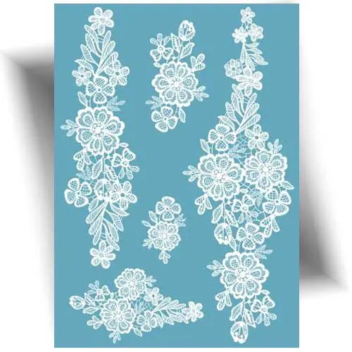 Ajoutez une touche d'élégance avec nos tatouages blancs éphémères, parfaits pour votre mariage.