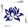 Tatouage éphémère fleur de lotus réalisé avec de l'encre de jagua.
