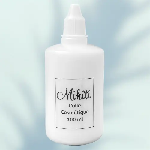 Flacon de colle (body glue) pour la peau 100 ml, conçue pour réaliser des tatouages temporaires à paillettes sans latex, adaptée aux enfants.