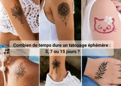 Combien de temps dure un tatouage éphémère ?