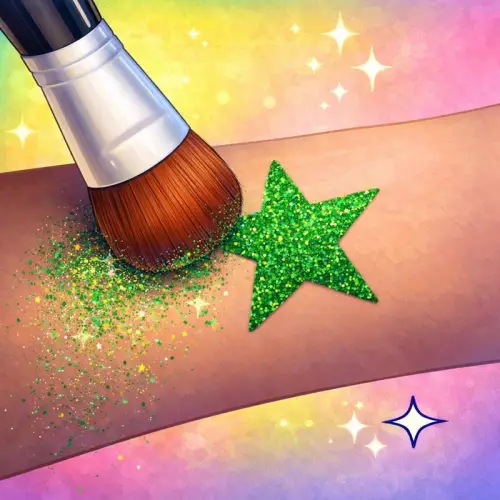 Retrait de l’excédent de paillettes : étape 6