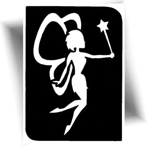 Pochoir fée bienveillante – créez facilement un tatouage éphémère.