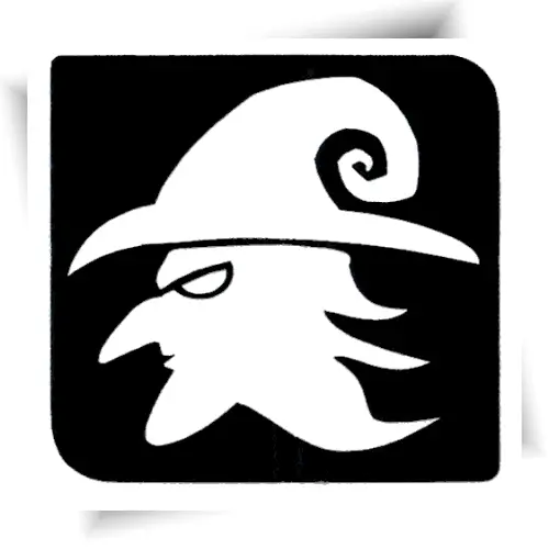 Pochoir tête de sorcière pour tatouage éphémère Halloween