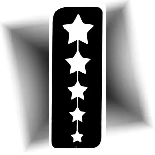 Créez un tatouage temporaire avec le pochoir adhésif cascade d’étoiles ✨. Facile et idéal pour enfants, fêtes, ateliers et événements créatifs.