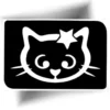 Pochoir tatouage temporaire motif chat étoilé pour enfant – stencil adhésif mignon.