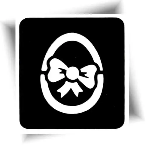 Pochoir tatouage éphémère joli œuf