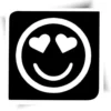 Pochoir tatouage - smiley love