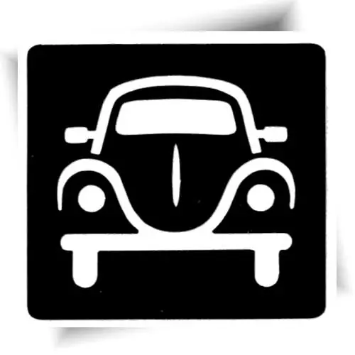 Pochoir adhésif pour tatouage éphémère représentant une voiture.