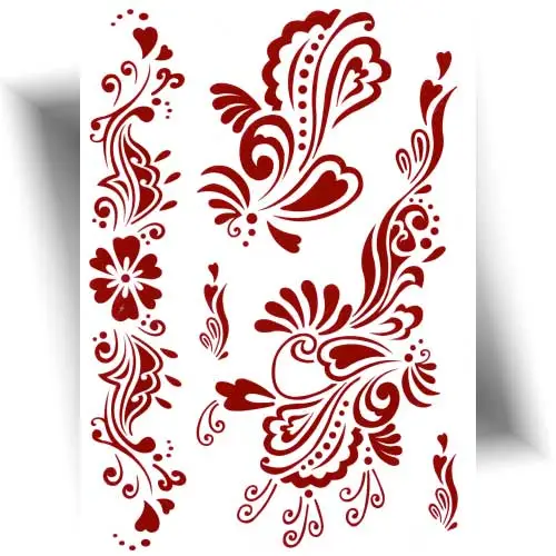 Tatouage effet henné romantique