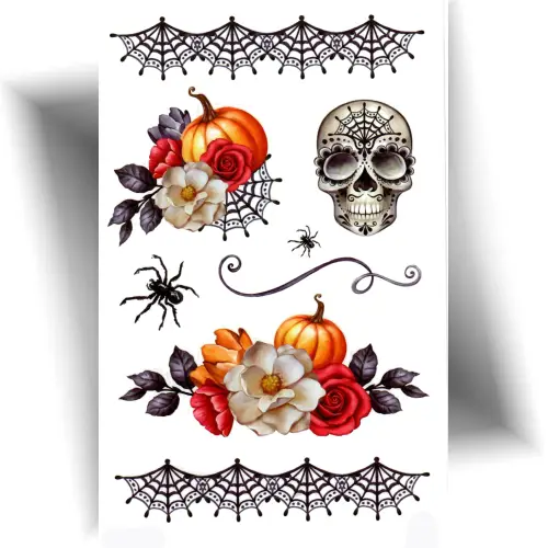 Tatouage Halloween girly