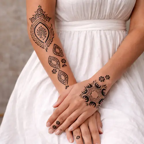 Tatouage temporaire effet henné noir