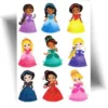 Tatouage éphémère princesse pailleté, composé de 9 motifs scintillants et colorés, parfait pour les petites filles. Facile à appliquer avec de l’eau et à retirer avec une crème grasse.