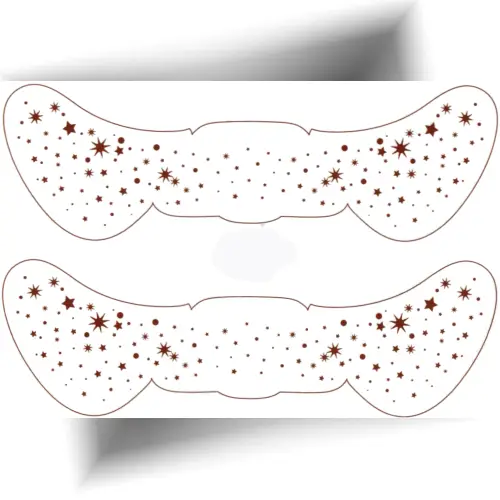 Des taches de rousseur en forme d’étoiles pour le visage ou le décolleté.