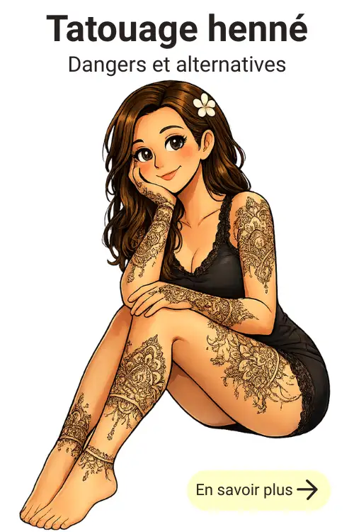 Tatouage henné : dangers et alternatives