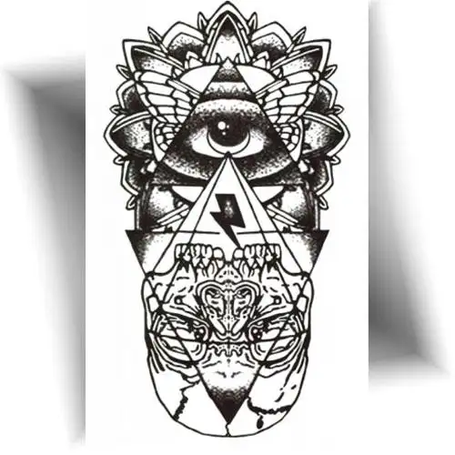 tatouage oeil protecteur éphémère réaliste temporaire 3-7 jours.