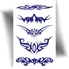 Tatouage semi-permanent bracelet ethnique au jagua, encre naturelle bleu nuit, tenue 8 à 15 jours, effet réaliste.