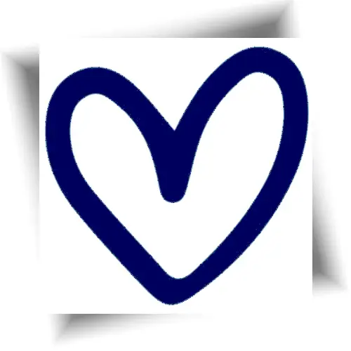 Tatouage semi-permanent coeur au jagua, petit motif prêt à appliquer